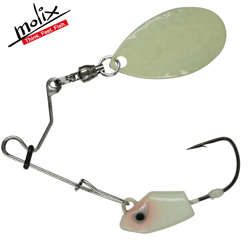 Señuelo de cebo de alambre de pesca ultra ligero MOLIX RS Spinnerbait 3,5 g/112 blanco perla Foto 1 de 1
