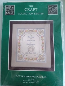 NUEVO, SIN USAR, COLECCIÓN ARTESANAL, KIT PUNTO DE CRUZ CONTADO 'DOOMAS MUESTRADOR DE BODA'. - Imagen 1 de 5