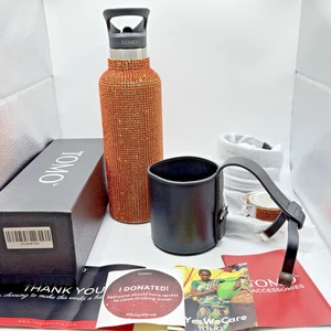 Botella de Agua TOMO Naranja 25oz Caja Abierta Nueva con Accesorios - Imagen 1 de 19