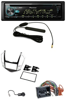 Pioneer CD MP3 AUX DAB USB Autoradio für Chevrolet Cruze 2011-2016 silber - Bild 1 von 4