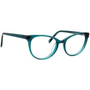 Warby Parker Eyeglasses Shea N 728 Peacock Green Cat Eye Frame 50[]17 140 - Picture 1 of 6