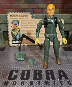 GI JOE ~ 1982 ESPOLETA CORTA ~ EXCELENTE Y APRETADO ~ 100% COMPLETO Y TARJETA - Imagen 1 de 5