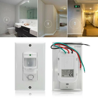 Ceiling Mounted Inwall Motion Sensor Light Switch with PIR Occupancy Detection - Image 1 of 4