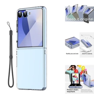 Funda para teléfono Samsung Galaxy Z Flip 7 5G a prueba de golpes antiamarillento transparente cubierta - Imagen 1 de 9