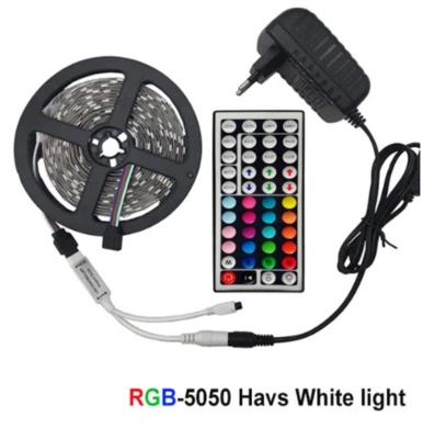 LED Strip Light RGB 5050 SMD 2835 Flexible Ribbon RGB Stripe 5M 10M 15M tape kit - Image 1 of 4