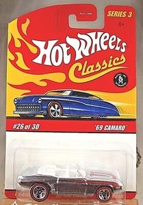 2006 Hot Wheels Classics Series 3 26/30 '69 CAMARO Chrome w/Red Line 5 Spokes - Picture 1 of 5