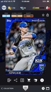 2024 Topps Bunt Postseason BRADY SINGER Iconic 10(x) Boost - Digital Card - Picture 1 of 1