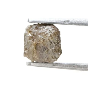 BIG ROUGH DIAMOND 2.34TCW YELLOWISH GRAY SPARKLING NATURAL OCTAHEDRON SHAPE GIFT - Picture 1 of 12