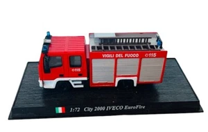 Del Prado Die Cast Fire Truck Engine 1/72 scale vtg city IVECO Eurofire 115 NYC - Picture 1 of 4