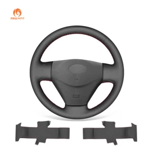 Cubierta de volante de coche de microfibra negra MEWANT para Hyundai Getz Accent - Imagen 1 de 9