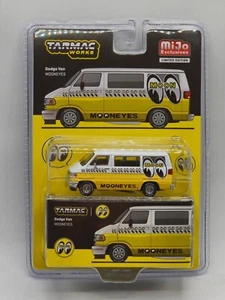 Clearance-Tarmac Works 1:64 Dodge Van Mooneyes – Yellow - MiJo Exclusives - Picture 1 of 1