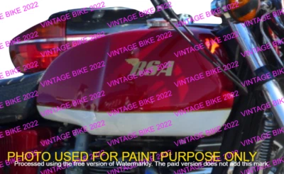 APTO PARA TANQUE DE GASOLINA BSA A65 L LIGHTNING 650CC ACERO BLANCO CEREZA 1972 + TAPA Foto 1 de 4