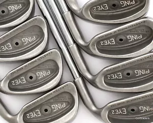 Ping Black Dot Eye 2 Irons 3-PW Steel Regular Flex New Grips L2603 - Picture 1 of 6
