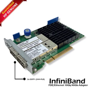 HP InfiniBand FDR 2-Port 10GB/40GB 544+FLR QSFP 764618-001 764285-B21 764737-001 - Picture 1 of 6
