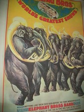 Lot of SIX Vintage Circus Posters Ringling Brothers Barnes Bailey  Hanneford 