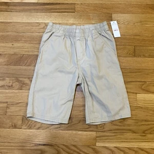 Nautica Boys  10 Pull On Tan Khaki Shorts Elastic Waist NEW 100% Cotton W/Pocket - Picture 1 of 10