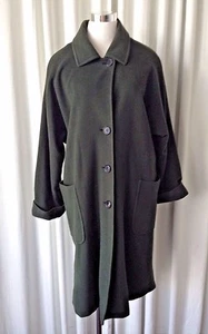 Cappotto verde oversize vintage Halston taglia M/L - Foto 1 di 10