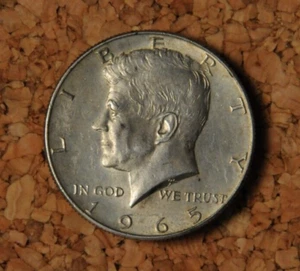 40% Silver-1965 US Kennedy Half Dollar 50c Fifty Cent Coin! - Picture 1 of 2
