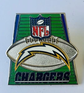 Los Angeles Chargers Football over Field Lapel or Hat Pin - NFL Licensed LotPS - Picture 1 of 3