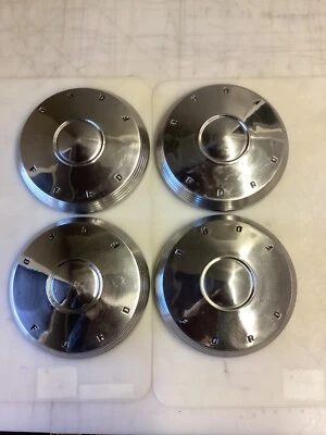 (4) 1960 1961 1962 1963 Ford Galaxie tapas de pobreza de acero inoxidable, dogdish Foto 1 de 4