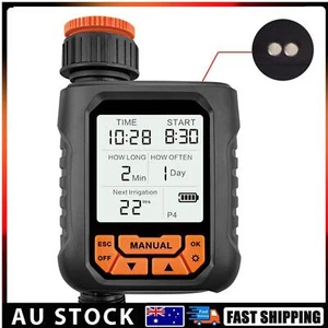 Programmable Outdoor Water Timer with LCD Manual/Auto Modes & Rain Sensor - Picture 1 of 10