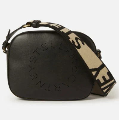 Stella McCartney Stella Logo Camera Shoulder Bag Black with Outlet NEW frm Japan - Image 1 of 4