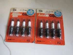 NOS Vintage Autolite Double Copper Spark Plugs Plug Type 106 MADE IN USA - Picture 1 of 7