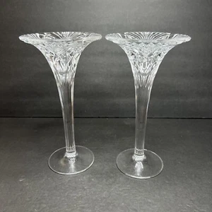 Cristal d'Arques France Vincennes Pattern Clear Crystal Candle Holder - Picture 1 of 11