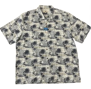 Solitude Mens 3XL Palm Island Pattern Hawaiian Style Button Down Shirt - Picture 1 of 12