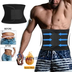 Waist Stomach Fat Burner Trimmer Sweating Wrap Tummy Weight Loss Slimming Belt - Picture 1 of 16