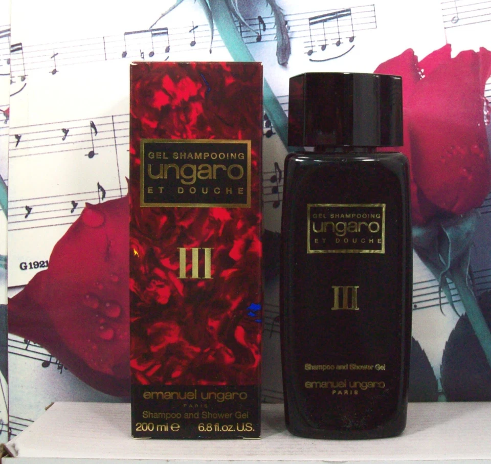 Ungaro Pour L'Homme III Shampoo And Shower Gel 6.8 FL. OZ. NWB. Vintage - Image 1 of 1