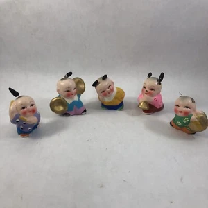 Chinese Children Vintage Hand Painted Figurines Boy Girl Set 5 Ceramic Figures - Picture 1 of 12