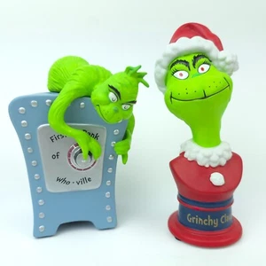 2X Hallmark Dr. Seuss Collection A Seuss Safe & Grinchy Claus Figures Lot - Picture 1 of 9