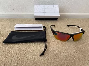 Men's Nike Skylon Ace FQ 4683 Matte Black Sunglasses Max Optics® Mirror Lenses - Picture 1 of 11