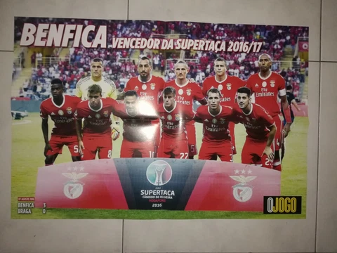O JOGO GIANT POSTER (60 x 40) SL BENFICA PORTUGUESE SUPER CUP WINNERS 2016/2017 Cover