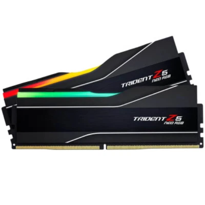 G.Skill RAM DDR5 128GB 2x64GB 6000 CL34 Trident Z5 Neo RGB 6000J3444F64GX2-TZ5NR - Image 1 of 2