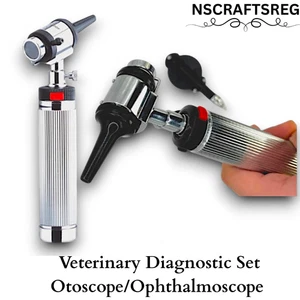 Portable Veterinary Otoscope & Ophthalmoscope Diagnostic Set – 2.5V Closed - Picture 1 of 2
