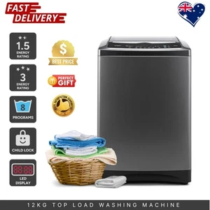 Top Load Washing Machine Graphite 12kg Gift for Efficient Hassle-Free AU Stock - Picture 1 of 13