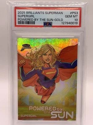 Supergirl - 2025 Brilliants Superman Powered By The Sun #PS-3 GOLD SSP PSA 10 💎 - Image 1 of 4
