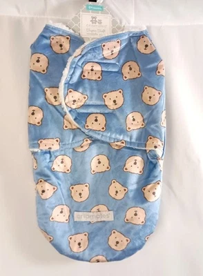 Saco de dormir Cribmates super macio azul bebê menino recém-nascido novo com etiquetas - Imagem 1 de 4