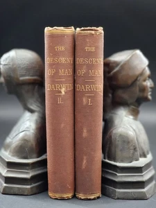 The Descent of Man by Charles Darwin 1st American Edition 1873 - Bild 1 von 9