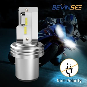 BA20D S2 LED Motorcycle Headlight Bulb 18W White Hi/ Lo Beam Motorbike Headlamp - Picture 1 of 9