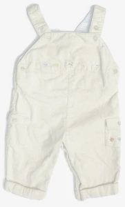 Stacy Claire Boyd 3M Beige Cotton Corduroy Bib Overalls Embroidered Puppy Dogs - Picture 1 of 7