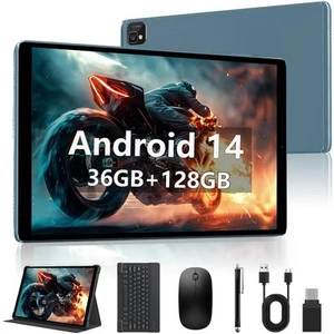 POWMUS 2025 Neueste Android 14 Tablets, 10 Zoll Tablet mit 24GB RAM 128GB ROm - Bild 1 von 8