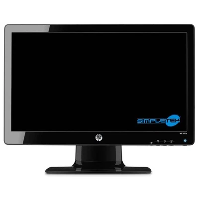 HP 2011x Monitor 20 " HD+ LCD with Power Supply External 12v VGA DVI Refurbished - Image 1 of 4