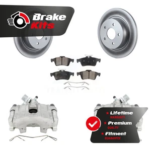 Rear Disc Brake Caliper Coat Rotor And Ceramic Pad Kit For 2013-2016 Ford Escape - Picture 1 of 1