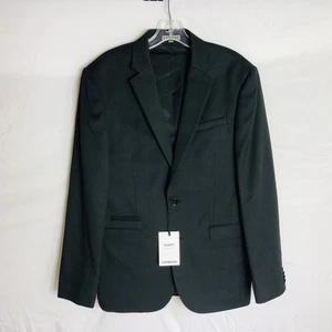 NEW Express Blazer Jacket Mens 38 Regular Slim Fit Photographer Wool Blend Coat - Picture 1 of 13