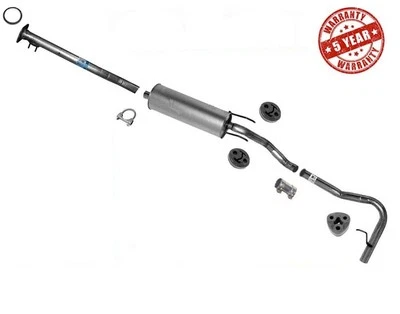 Sistema de escape silenciador hecho en EE. UU. para Toyota Tacoma cabina extendida 2,4 L 2001-2004 Foto 1 de 4