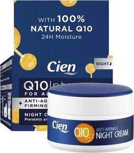 Cien Q10 Intense Night Cream | Anti-Wrinkle, 100% Natural & Vegan Skincare - Picture 1 of 2