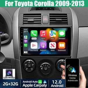 Apple Carplay For Toyota Corolla 2009-2013 Android 12 Car Stereo Radio GPS Navi - Picture 1 of 14